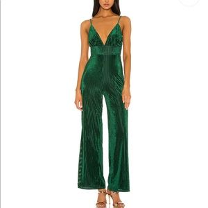 Privacy Please Freya Jumpsuit in Emerald Green